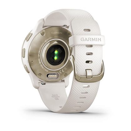 картинка Garmin Venu 2 Plus, 43 мм, корпус и ремешок цвета слоновая кость, безель кремовое золото от маркетплейса TEMA.shop 5