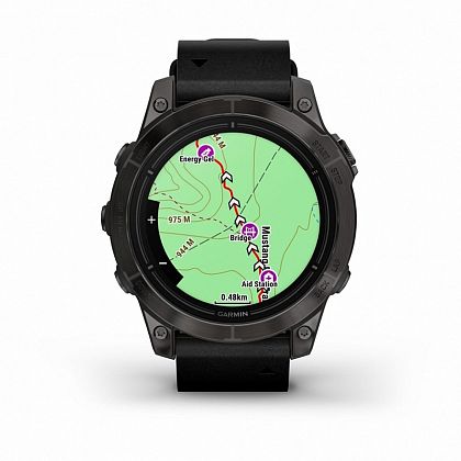 картинка Garmin Epix Pro (Gen 2) Sapphire, 47 мм, цвет корпуса угольно-серый, ремешок черный кожанный от маркетплейса TEMA.shop 4