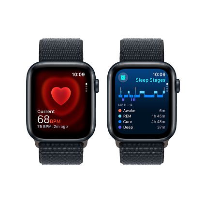 картинка Apple Watch SE 2023, 44 мм, цвет корпуса темная ночь, ремешок цвета темная ночь от маркетплейса TEMA.shop 7