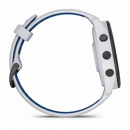 картинка Garmin Forerunner 265, 45 мм, цвет корпуса белый с ремешком бело-синего цвета от маркетплейса TEMA.shop 4