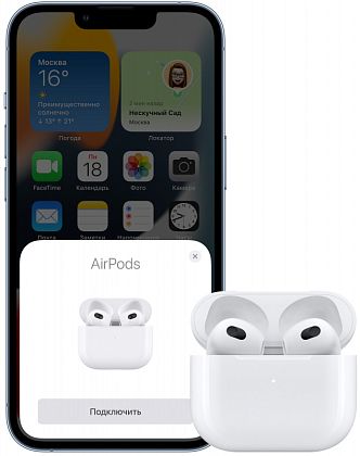 картинка Наушники Apple AirPods 2022, 3-го поколения, белые от маркетплейса TEMA.shop 5