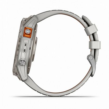 картинка Garmin Fenix 7X Pro Sapphire Solar, 51 мм, цвет корпуса серый, ремешок серо-оранжевого цвета от маркетплейса TEMA.shop 7