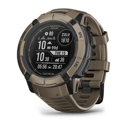 картинка Garmin Instinct 2X Solar Tactical Edition, 50 мм, цвет корпуса коричневый от маркетплейса TEMA.shop 1