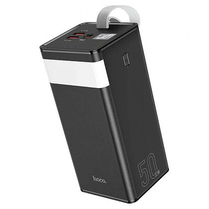 картинка Hoco J86A 50000mAh PowerMaster Power Bank, 2xU+C, QC+PD, SCP 22.5W, LED, черный от маркетплейса TEMA.shop 1