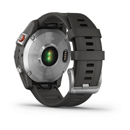картинка Garmin Epix Pro (Gen 2) Sapphire, 47 мм, корпус стальной, ремешок серого цвета от маркетплейса TEMA.shop 5