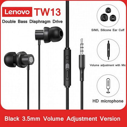 картинка Lenovo Thinkplus TW13 Earphones, черный от маркетплейса TEMA.shop 4