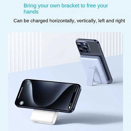 картинка Anker MagGo Power Bank 10000mAh, 7.5W, Stand, PD20W, QC18W (A1652), черный от маркетплейса TEMA.shop 5