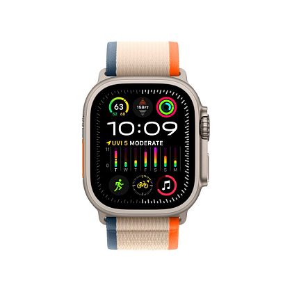 картинка Apple Watch Ultra GPS + Cellular, 49 мм, корпус из титана, ремешок белого цвета от маркетплейса TEMA.shop 2