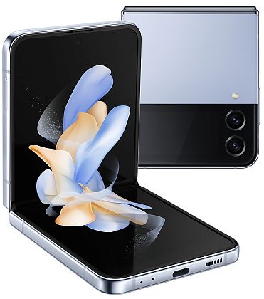 картинка Складной смартфон Samsung Galaxy Z Flip 4 128 ГБ, голубой от маркетплейса TEMA.shop 1