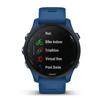 картинка Garmin Forerunner 255, 45 мм, цвет корпуса синий с серым ремешком от маркетплейса TEMA.shop 4
