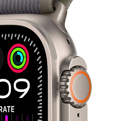 картинка Apple Watch Ultra 2 GPS + Cellular, 49 мм, корпус из титана, ремешок серо-зеленого цвета, размер M/L от маркетплейса TEMA.shop 3