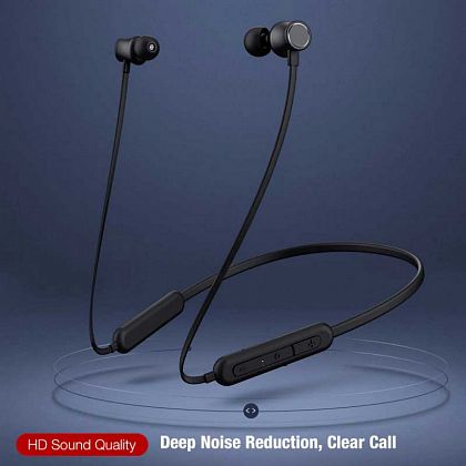 картинка Hoco ES64 Easy Sound Sport BT Earphones, жесткая дуга на шею, BT 5.3, 30h, черный от маркетплейса TEMA.shop 4