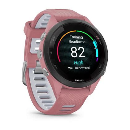 картинка Garmin Forerunner 265S, 41 мм, цвет корпуса розовый с ремешком розово-серого цвета от маркетплейса TEMA.shop 2