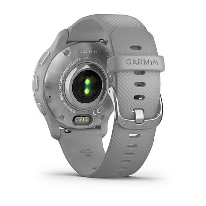 картинка Garmin Venu 2S, 40.4 мм, цвет корпуса и ремешок серого цвета, серебристый безель от маркетплейса TEMA.shop 5