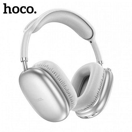 картинка Hoco W35 Air Triumph Wireless Headphones, 45hours, BT 5.3, TF, серебристый от маркетплейса TEMA.shop 1