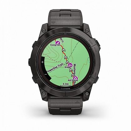 картинка Garmin Fenix 7X Pro Sapphire Solar, 51 мм, цвет корпуса угольно-серый, браслет от маркетплейса TEMA.shop 3