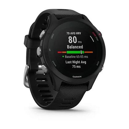 картинка Garmin Forerunner 255S Music, 41 мм, цвет корпуса черный с черным ремешком от маркетплейса TEMA.shop 2