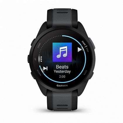 картинка Garmin Forerunner 165 Music, 43 мм, цвет корпуса черный с серым ремешком от маркетплейса TEMA.shop 4