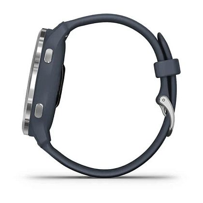 картинка Garmin Venu 2, 45 мм, цвет корпуса синий гранит, ремешок синего цвета, серебристый безель от маркетплейса TEMA.shop 6