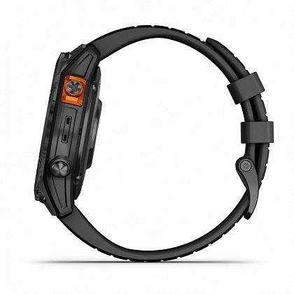 картинка Garmin Fenix 7 Pro Solar, 47 мм, цвет корпуса серый с черным ремешком от маркетплейса TEMA.shop 7