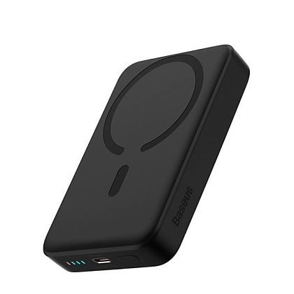 картинка Baseus 10000mAh Magnetic Mini Wireless Fast Charge Power Bank 30W, PD30W, model PPCXM1030, черный от маркетплейса TEMA.shop 1