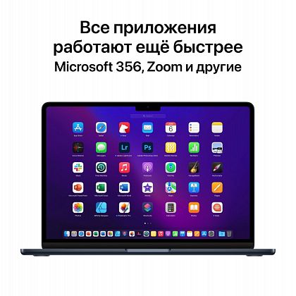 картинка Apple MacBook Air 13,6" (M2, 2022) 16 ГБ RAM, 1 ТБ SSD, полуночный черный от маркетплейса TEMA.shop 9