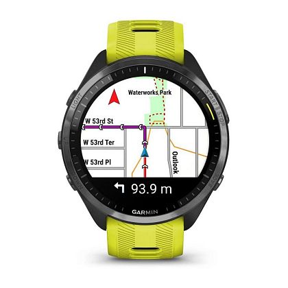 картинка Garmin Forerunner 965, 47.2 мм, цвет корпуса темно-серый с ремешком желто-черного цвета от маркетплейса TEMA.shop 2