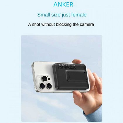 картинка Anker MagGo Power Bank 10000mAh, 7.5W, Stand, PD20W, QC18W (A1652), черный от маркетплейса TEMA.shop 3