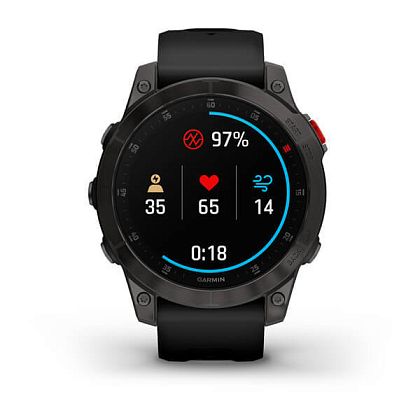 картинка Garmin Epix Pro (Gen 2) Sapphire, 47 мм, корпус титановый, ремешок черного цвета от маркетплейса TEMA.shop 4