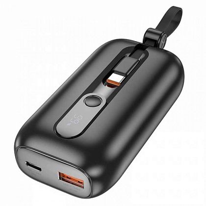 картинка Borofone BJ46 Lord 22.5W+PD20W Power Bank 10000mAh, L+C кабели, LED digital display, черный от маркетплейса TEMA.shop 3