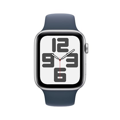 картинка Apple Watch SE 2023, 44 мм, цвет корпуса серебристый, ремешок серебристого цвета, размер M/L от маркетплейса TEMA.shop 3
