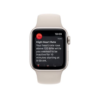 картинка Apple Watch SE 2022, 40 мм, цвет корпуса сияющая звезда, ремешок цвета сияющая звезда, размер S/M от маркетплейса TEMA.shop 5
