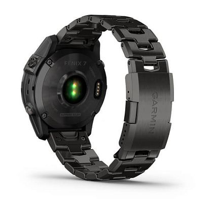 картинка Garmin Fenix 7 Sapphire Solar, 47 мм, цвет корпуса угольно-серый с угольно-серым титановым браслетом от маркетплейса TEMA.shop 7