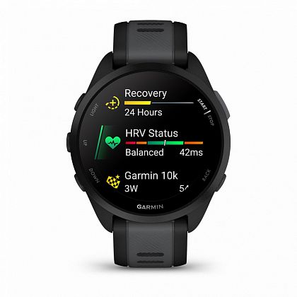 картинка Garmin Forerunner 165, 43 мм, цвет корпуса черный с серым ремешком от маркетплейса TEMA.shop 4