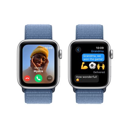 картинка Apple Watch SE 2023, 40 мм, цвет корпуса серебристый, ремешок серебристого цвета от маркетплейса TEMA.shop 3