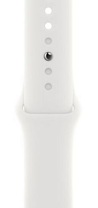 картинка Apple Watch SE 2022, 40 мм, корпус серебристого цвета, ремешок белого цвета, размер M/L от маркетплейса TEMA.shop 3