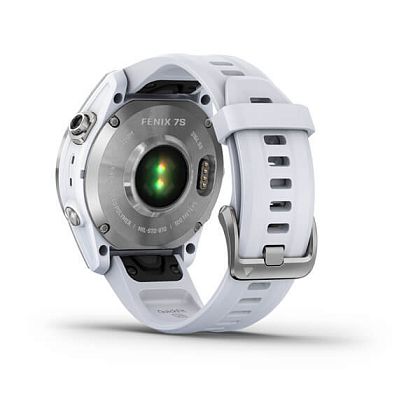 картинка Garmin Fenix 7S, 42 мм, цвет корпуса серебристый, ремешок белого цвета от маркетплейса TEMA.shop 5