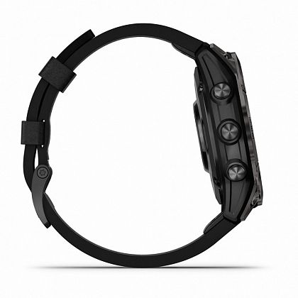 картинка Garmin Epix Pro (Gen 2) Sapphire, 47 мм, цвет корпуса угольно-серый, ремешок черный кожанный от маркетплейса TEMA.shop 5