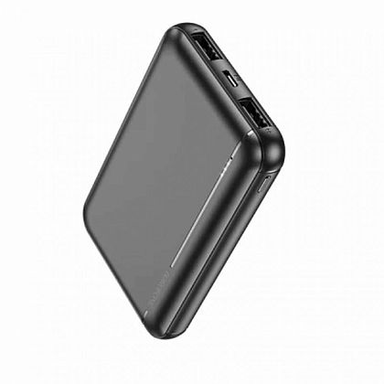картинка Borofone BJ34 Creed Power Bank 5000mAh, 2 USB, 2A, черный от маркетплейса TEMA.shop 1