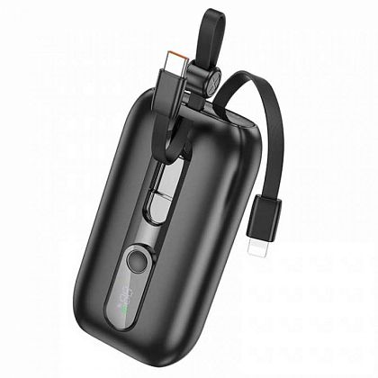 картинка Borofone BJ46 Lord 22.5W+PD20W Power Bank 10000mAh, L+C кабели, LED digital display, черный от маркетплейса TEMA.shop 1