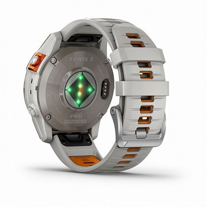 картинка Garmin Fenix 7 Pro Sapphire Solar, 47 мм, цвет корпуса серый с серо-оранжевым ремешком от маркетплейса TEMA.shop 6