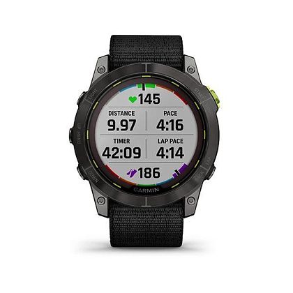 картинка Garmin Enduro 2, 51 мм, цвет корпуса уголоно-серый, ремешок черного цвета, титановый безель от маркетплейса TEMA.shop 2