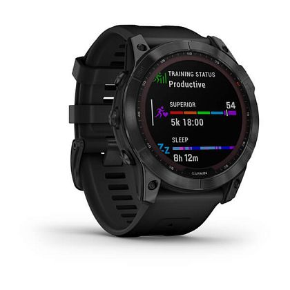 картинка Garmin Fenix 7X Sapphire Solar, 51 мм, цвет корпуса черный, ремешок черного цвета от маркетплейса TEMA.shop 3
