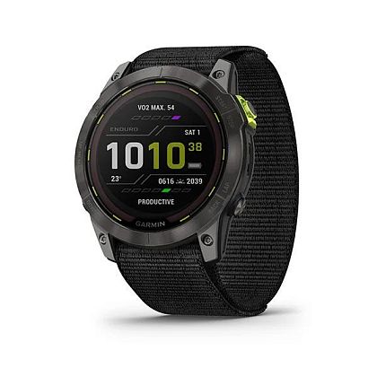 картинка Garmin Enduro 2, 51 мм, цвет корпуса уголоно-серый, ремешок черного цвета, титановый безель от маркетплейса TEMA.shop 1