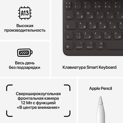 картинка Apple iPad 10,2" (2021) Wi-Fi 64 ГБ, серый космос от маркетплейса TEMA.shop 2