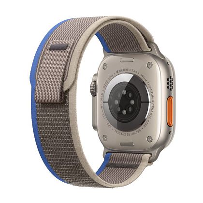 картинка Apple Watch Ultra GPS + Cellular, 49 мм, корпус из титана, ремешок серо-синего цвета, размер S/M от маркетплейса TEMA.shop 6